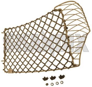 Safety net Trunk left Luggage net bag beige 30721717 (1070198) - Volvo V70 P26 (2001-2007) - bootloadernets boots cargonets compartment nets divider nets interior nets luggagenets partition nets protective nets safety net trunk left luggage net bag beige Genuine bag beige left luggage net trunk