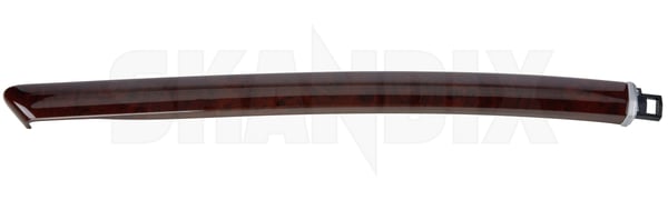 Trim moulding, door panel rear left walnut 12756602 (1070549) - Saab 9-5 (-2010) - Keywords: doorpaneltrim trim moulding door panel rear left walnut Genuine Hedin Saab Parts left rear walnut