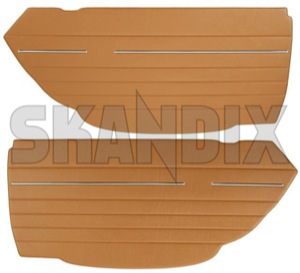 Interior door panel upper gold Kit for both sides  (1070876) - Volvo P1800 - 1800e covering covers door cards interior door panel upper gold kit for both sides p1800e upholstery Own-label 342 767 342767 342 767 both drivers for gold kit left passengers right side sides upper