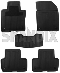 Floor accessory mats Rubber charcoal 32332378 (1071266) - Volvo XC60 (2018-) - floor accessory mats rubber charcoal Genuine bowl charcoal drive for hand left lefthand left hand lefthanddrive lhd mat rubber vehicles