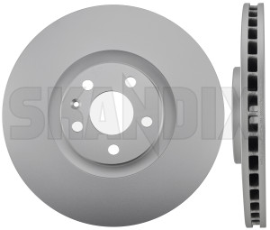Brake disc Front axle internally vented 31471752 (1071354) - Volvo S60 (2019-), S90, V90 (2017-), V60 (2019-), V60 CC (2019-), V90 CC, XC40/EX40, XC60 (2018-), XC90 (2016-) - brake disc front axle internally vented brake rotor brakerotors rotors Own-label 18 18inch 2 345 345mm additional axle front inch info info  internally mm note pieces please vented