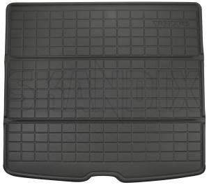 Trunk mat black charcoal Synthetic material 32332513 (1071507) - Volvo C40, XC40/EX40 - trunk mat black charcoal synthetic material Genuine black bowl charcoal fold high lines mat material plastic synthetic with