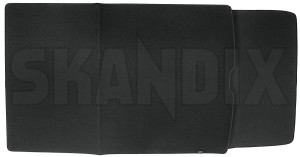 Trunk mat black charcoal Synthetic material Textile 31659022 (1071508) - Volvo XC40/EX40 - trunk mat black charcoal synthetic material textile Genuine black bumper charcoal cloth fabric fleece material plastic protection reversiblefolding reversible folding synthetic textile with woven