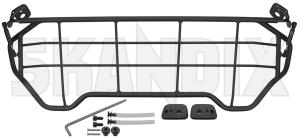 Cargo divider grill 32261313 (1071509) - Volvo XC40/EX40 - boot grill cargo barrier cargo divider grill dog guard load compartment divider loadrestraint mesh load restraint mesh protective steel grill trunk Genuine black charcoal