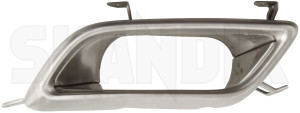 Tailpipe trim left 12779945 (1071514) - Saab 9-5 (2010-) - embellisher exhaust tail pipes muffler decor pipes tailpipe covers tailpipe trim left Genuine aero for left model