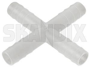 Cross-Piece 10 mm Synthetic material  (1071532) - universal  - coupling cross piece 10 mm synthetic material crosspiece 10 mm synthetic material crosspipe cross pipe hose connector pieces xpipe x pipe Own-label 10 10mm material mm plastic synthetic