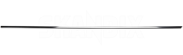 Trim moulding, Glas Side window, door front left chromed 1255824 (1072020) - Volvo 200 - Keywords: trim moulding glas side window door front left chromed window scraper Genuine chromed door front left side window window