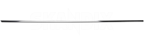 Trim moulding, Glas Side window, door front right chromed 1255825 (1072021) - Volvo 200 - Keywords: trim moulding glas side window door front right chromed window scraper Genuine chromed door front right side window window