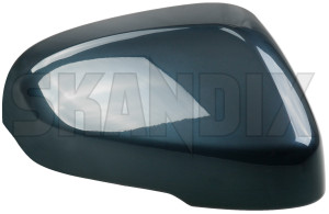 Cover cap, Outside mirror right denim blue metallic 39839479 (1072100) - Volvo V40 (2013-), V40 CC - cover cap outside mirror right denim blue metallic mirrorblinds mirrorcovers Genuine 723 blue denim electronically foldable metallic painted right