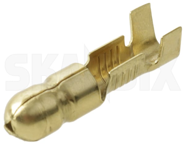 Plug Round connector Taillight 956901 (1072490) - Volvo P1800 - Keywords: 1800e p1800e plug round connector taillight Own-label bullet cables connector isolated light male not rear round taillight taillightcables