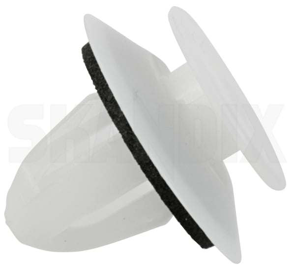 Clip Handle, Tailgate/ Bootlid 5111950 (1072648) - Saab 9-3 (-2003), 9-5 (-2010) - Keywords: clip handle tailgate bootlid staple clips Genuine Hedin Saab Parts bootlid handle handle hatchback liftgate tailgate tailgate trunklid