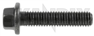 Screw, Tensioner pulley V-ribbed belt M8 985463 (1072684) - Volvo S60 (-2009), S80 (-2006), V70 P26, XC70 (2001-2007), XC90 (-2014) - screw tensioner pulley v ribbed belt m8 screw tensioner pulley vribbed belt m8 tensioning Genuine 35 35mm m8 mm