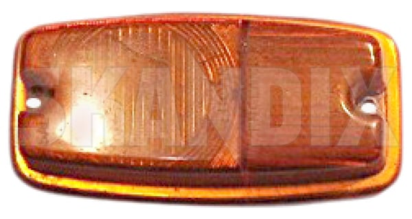 Lens, Indicator front 7342462 (1072770) - Saab 95, 96 - Keywords: lens indicator front turnsignal Genuine front orange usa