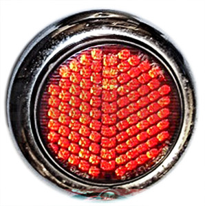 Lens, Combination taillight lower 720963 (1072779) - Saab 95 - backlightlens lens combination taillight lower scatter glass taillamplens taillightlens Genuine chrome frame lower red with