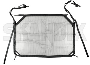 Safety net Trunk Nylon charcoal 32353973 (1073203) - Volvo C40, EX30, XC40/EX40 - bootloadernets boots cargonets compartment nets divider nets interior nets luggagenets partition nets protective nets safety net trunk nylon charcoal Genuine charcoal nylon trunk