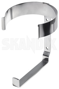 Clamp, Water reservoir round Stainless steel polished 659809 (1073350) - Volvo 120, 130, 220, P1800, PV - 1800e clamp water reservoir round stainless steel polished p1800e skandix SKANDIX polished round stainless steel