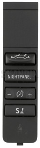 Switch, Dimming instrument lighting Convertible top Night Panel 32022311 (1073429) - Saab 9-3 (2003-) - buttons instrument dimming push buttons snaps switch dimming instrument lighting convertible top night panel Genuine convertible convertibletopswitch night panel rooftopswitch top topswitch usa without