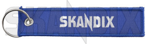 Key fob Jettag SKANDIX Logo blue  (1073552) - universal  - key fob jettag skandix logo blue key sleeve Own-label 130 130mm 30 30mm blue cloth fabric fleece jettag logo mm skandix textile woven