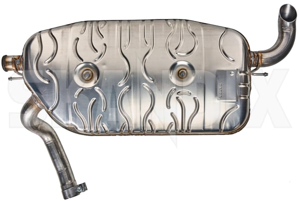 Rear Silencer 30794715 (1073630) - Volvo C70 (2006-) - ОЕ-Numbers: 30787077 - Keywords: end silencer muffler mufler rear silencer Genuine clamp round single single with