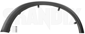 Fender attachment front right grey Typ D 30660624 (1074304) - Volvo XC90 (-2014) - broadening butt edge fender attachment front right grey typ d fender flares mudguard molding mudguards trims wheel arch edges wheel arch trims wheel rails wheel trims wheelarch Genuine d front grey right typ