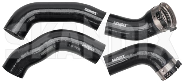 Ladeluftschlauch Silikon schwarz Satz  (1074403) - Volvo S60 CC, V60 CC (-2018), S60, V60 (2011-2018), S80 (2007-), V70 (2008-), XC60 (-2017) - Keywords: druckluftschlaeuche druckluftschlauch druckschlaeuche druckschlauch frischluftschlauch ladeluftkuehlung ladeluftschlaeuche ladeluftschlauch silikon schwarz satz luftansaugschlauch luftschlaeuche luftschlauch s80 schlaeuche schlauch turboschlaeuche turboschlauch v70 xc60 skandix SKANDIX satz schwarz schwarzer set silikon