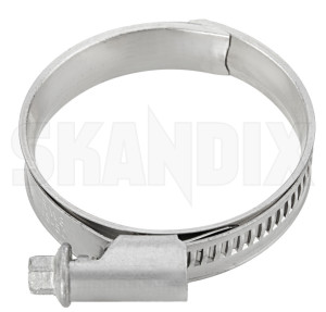 Hose clamp 985711 (1074943) - Volvo S80 (-2006), XC90 (-2014) - coolerhoseclamps coolinghoseclamps fuelhoseclamps heaterhoseclamps hose clamp hoseclamps hoseclips retainerclamps retainingclamps waterhoseclamps waterhosesclamps Genuine      charger intake intercooler pipe turbo