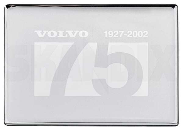 Emblem Volvo 75th Anniversary Edition 8662456 (1075020) - Volvo S40, V40 (-2004), S60 (-2009), V70 P26, XC70 (2001-2007) - Keywords: badges emblem volvo 75th anniversary edition Genuine 75th anniversary edition volvo