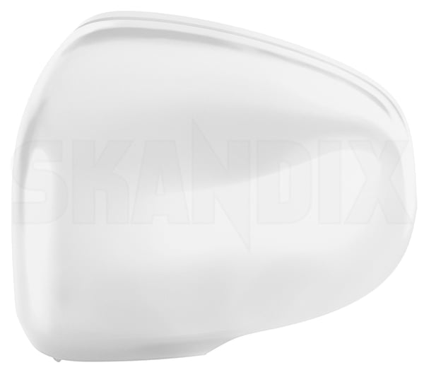Cover cap, Outside mirror left ice white 39847283 (1075259) - Volvo XC40/EX40 - Keywords: cover cap outside mirror left ice white mirrorblinds mirrorcovers Genuine 614 ice left lf01 lf06 painted white