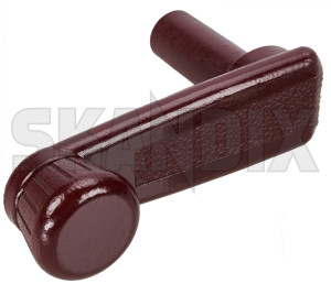 Window crank red 1380834 (1075604) - Volvo 700, 900 - window crank red window lifter window regulator window winder windowlifter windowregulator windowwinder skandix SKANDIX cap cover covering red with