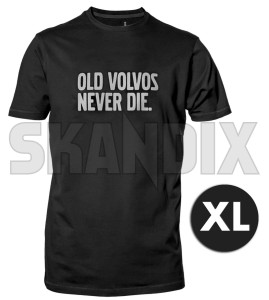 T-Shirt OLD VOLVOS NEVER DIE XL  (1075911) - Volvo universal - hemden shirts t shirt old volvos never die xl tshirt old volvos never die xl Hausmarke 1/2 12 1 2 aermellaenge die never old rundhals schwarz schwarzer volvos xl