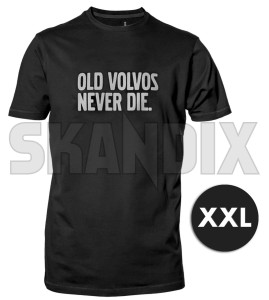 T-Shirt OLD VOLVOS NEVER DIE XXL  (1075912) - Volvo universal - t shirt old volvos never die xxl tshirt old volvos never die xxl Own-label 1/2 12 1 2 arm black die never old roundneck volvos xxl