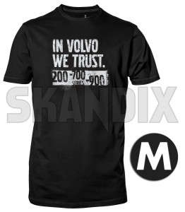 T-Shirt IN VOLVO WE TRUST M  (1075914) - Volvo universal - hemden shirts t shirt in volvo we trust m tshirt in volvo we trust m Hausmarke 1/2 12 1 2 aermellaenge in m rundhals schwarz schwarzer trust volvo we