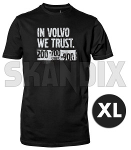 T-Shirt IN VOLVO WE TRUST XL  (1075916) - Volvo universal - hemden shirts t shirt in volvo we trust xl tshirt in volvo we trust xl Hausmarke 1/2 12 1 2 aermellaenge in rundhals schwarz schwarzer trust volvo we xl