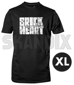 T-Shirt BRICK IN MY HEART XL  (1075921) - Volvo universal - hemden shirts t shirt brick in my heart xl tshirt brick in my heart xl Hausmarke 1/2 12 1 2 aermellaenge brick heart in my rundhals schwarz schwarzer xl