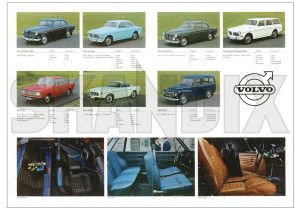 Postcard Volvo models and data 1967  (1075936) - Volvo universal - postcard volvo models and data 1967 postcards Own-label 1967 a5 and data din models volvo