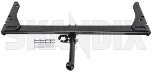 Trailer hitch with rigid Coupling ball 1600 kg 3529305 (1076066) - Volvo 700, 900, S90, V90 (-1998) - trailer hitch with rigid coupling ball 1600 kg Own-label 1600 1600kg ball cable checked compulsory coupling etype e type kg kit not registration rigid with without
