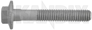 Bolt, Mount Shock absorber lower Front axle 30746561 (1076184) - Volvo C40, EX30, Polestar 2, XC40/EX40 - bolt mount shock absorber lower front axle screws shocks Genuine axle flange front lower screw