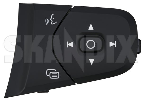 Schalter, Multifunktionslenkrad Radiobedienung 31456217 (1076331) - Volvo C40/EC40, XC40/EX40 - Keywords: bedienschalter bedientasten knoepfe lenkradknoepfe lenkradschalter lenkradtasten schalter multifunktionslenkrad radiobedienung tasten Original audiosystem autoradio radiobedienung radioknoepfe radioschalter