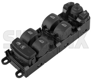 Switch, Window winder 31334882 (1076978) - Volvo S80 (2007-), V70 (2008-), XC70 (2008-) - switch window winder window lifter window regulator windowlifter windowregulator windowwinder Own-label child door door  drivers driver s electrical for front lock side vehicles with