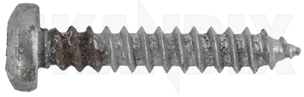 Tapping screw 7971351 (1077079) - Saab 900 (-1993), 9000 - Keywords: body screws bracket screw selftapping screw self tapping screw sheet screw tapping screw Genuine