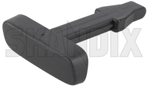 Handle, Seat locking Back rest 4656278 (1078372) - Saab 9-5 (-2010) - handle seat locking back rest Genuine back backrest backseats bench fond rear rearbench rearseats rest seat seatback seats upper