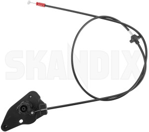Hood Release Cable 31278800 (1078396) - Volvo V40 (2013-), V40 CC - bonnet cables bonnet unlocking wires bowden cable hood release cable wire box Genuine rear section