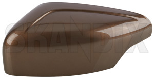 Cover cap, Outside mirror left terra bronze pearl 39854910 (1078414) - Volvo XC60 (-2017) - cover cap outside mirror left terra bronze pearl mirrorblinds mirrorcovers Genuine 494 bronze left painted pearl terra