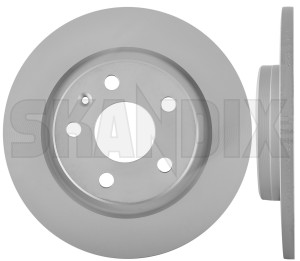 Brake disc Rear axle non vented 32300124 (1079141) - Volvo XC40/EX40 - brake disc rear axle non vented brake rotor brakerotors rotors zimmermann Zimmermann 15 15inch 2 280 280mm additional axle inch info info  mm non note pieces please rear rk04 solid vented