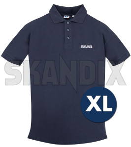 Polo Shirt SAAB XL  (1079170) - Saab universal - polo shirt saab xl polohemd poloshirt poloshirt  polo shirt shirt Original 1/2 12 1 2 aermellaenge baumwolle blau blauer dunkelblau dunkelblauer herren saab tshirt t shirt xl