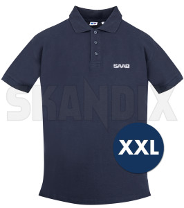 Polo Shirt SAAB XXL  (1079171) - Saab universal - polo shirt saab xxl polohemd poloshirt poloshirt  polo shirt shirt Original 1/2 12 1 2 aermellaenge baumwolle blau blauer dunkelblau dunkelblauer herren saab tshirt t shirt xxl