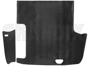 Trunk mat black Rubber  (1079235) - Volvo 120 130 - trunk mat black rubber skandix SKANDIX black rubber