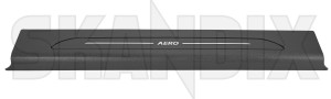 Sill plate front left 12803116 (1079503) - Saab 9-3 (2003-) - sill plate front left Genuine aero  aero  black front left