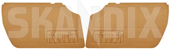 Interior door panel gold Kit for both sides (1079606) - Volvo P1800ES - Keywords: covering covers door cards interior door panel gold kit for both sides upholstery Own-label 351 881 351881 351 881 both drivers for gold kit left passengers right side sides