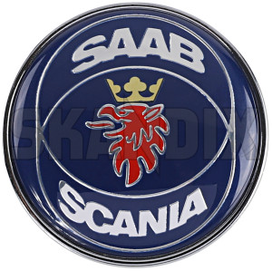Emblem Bonnet 4522884 (1080035) - Saab 9-3 (-2003), 900 (1994-), 900 (-1993), 9000 - badges emblem bonnet Own-label 50 50mm adhesive bonnet mm pad without